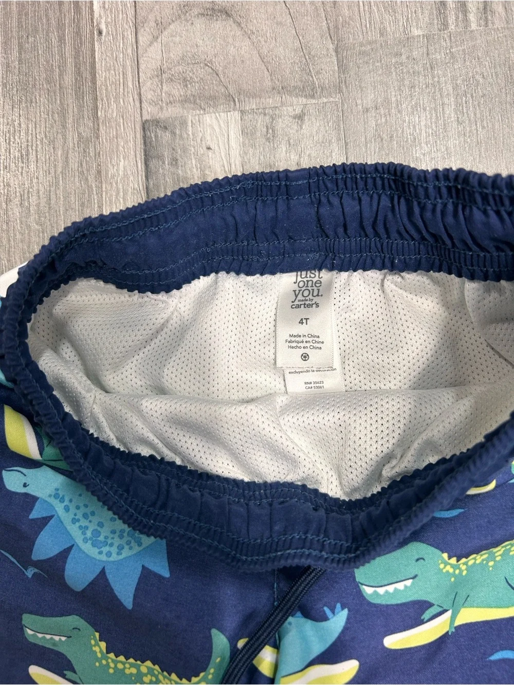 Carter's Toddler Boys Surf Dinosaur Swim Trunks 4T